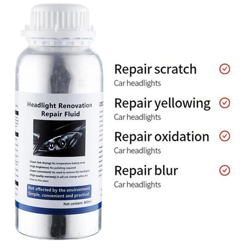 Car Headlight Polish Restoration Kit Automotive Headlight Care Tool Headlight Restoration Kit Car Headlight Restoration Liquid