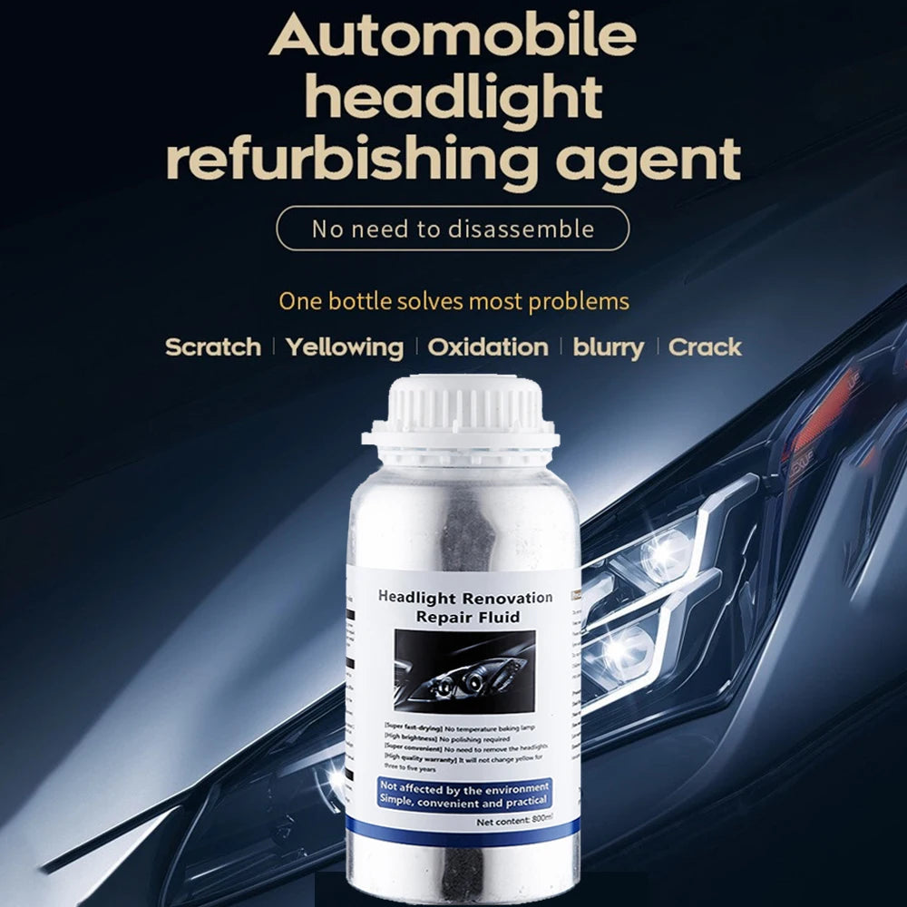 Car Headlight Polish Restoration Kit Automotive Headlight Care Tool Headlight Restoration Kit Car Headlight Restoration Liquid