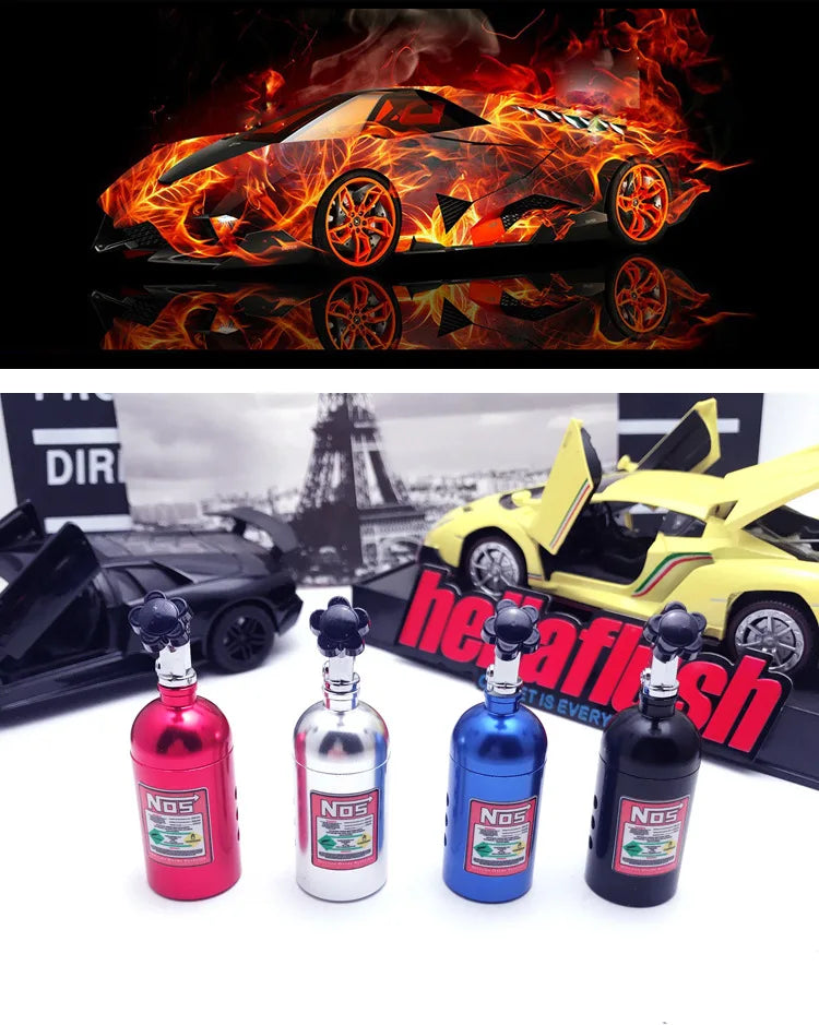 Car Air Freshener NOS Nitrogen Bottle Air Vent Aromatherapy Auto Aroma Outle Perfume Flavoring Fragrances Accessories