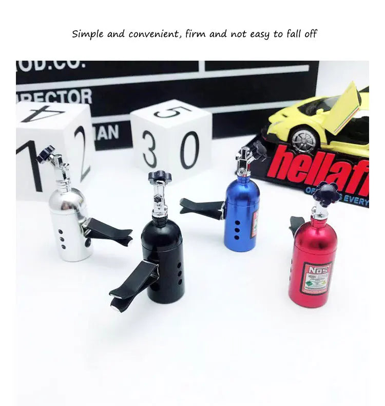 Car Air Freshener NOS Nitrogen Bottle Air Vent Aromatherapy Auto Aroma Outle Perfume Flavoring Fragrances Accessories
