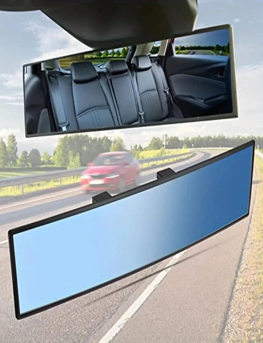 Car Baby Mirrors Interior Rear View Mirror Wide Angle Convex Rearview Mirror Anti Glare Large Vision Panoramic Auxiliary Monito