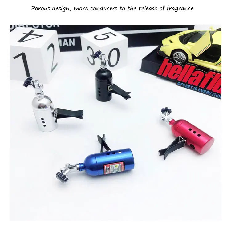 Car Air Freshener NOS Nitrogen Bottle Air Vent Aromatherapy Auto Aroma Outle Perfume Flavoring Fragrances Accessories