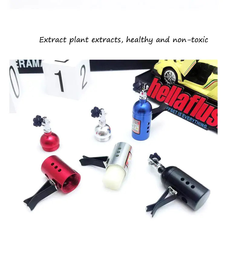Car Air Freshener NOS Nitrogen Bottle Air Vent Aromatherapy Auto Aroma Outle Perfume Flavoring Fragrances Accessories