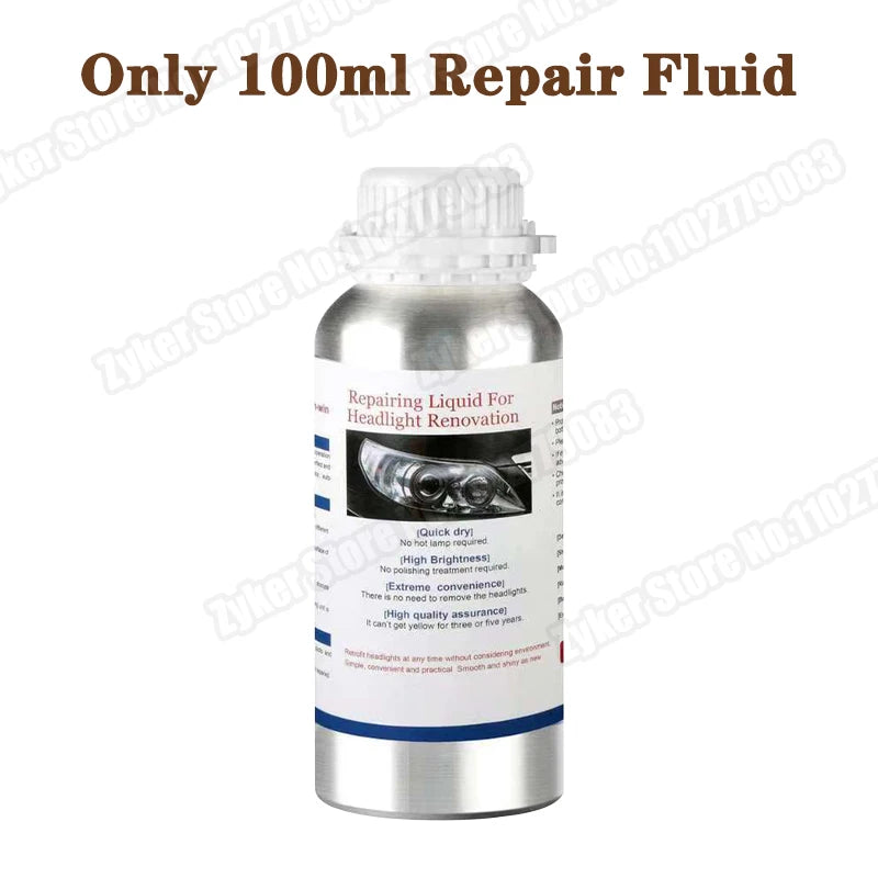 Car Headlight Polish Restoration Kit Automotive Headlight Care Tool Headlight Restoration Kit Car Headlight Restoration Liquid