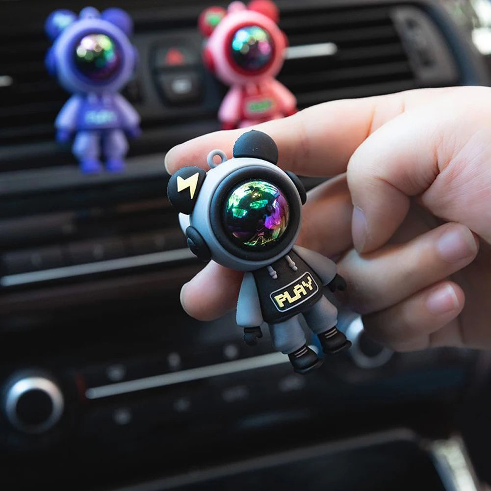 Car Air Outlet Perfume Clips Cartoon Astronaut Air-Conditioning Outlets Aromatherapy Clip Interior Accessories Air-Freshener