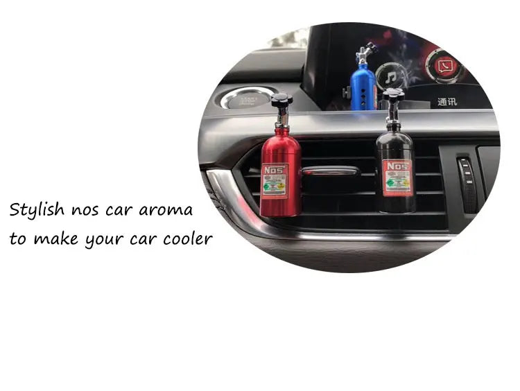 Car Air Freshener NOS Nitrogen Bottle Air Vent Aromatherapy Auto Aroma Outle Perfume Flavoring Fragrances Accessories