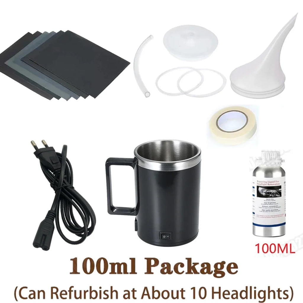 Car Headlight Polish Restoration Kit Automotive Headlight Care Tool Headlight Restoration Kit Car Headlight Restoration Liquid