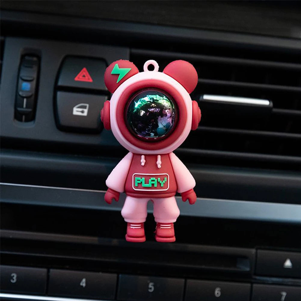 Car Air Outlet Perfume Clips Cartoon Astronaut Air-Conditioning Outlets Aromatherapy Clip Interior Accessories Air-Freshener
