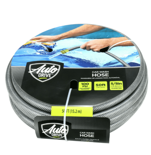 Auto Drive 50 ft. PVC/Hybrid Car Wash Hose